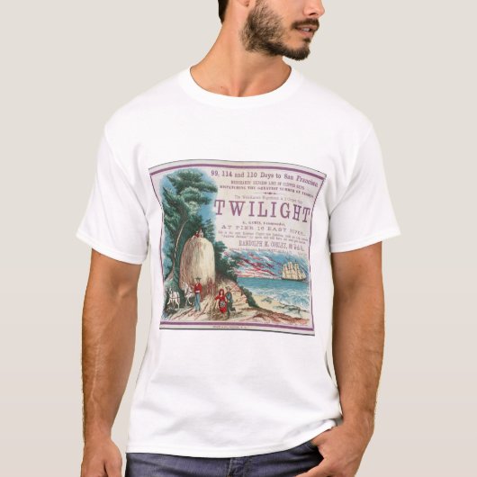 Twilight Clipper Zeilschip T-shirt (Voorkant)