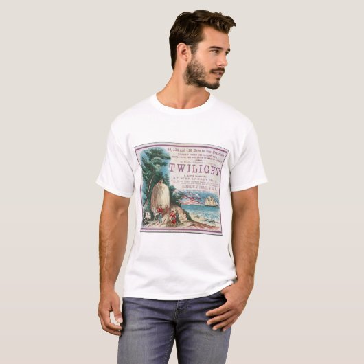 Twilight Clipper Zeilschip T-shirt (Voorkant volledig)