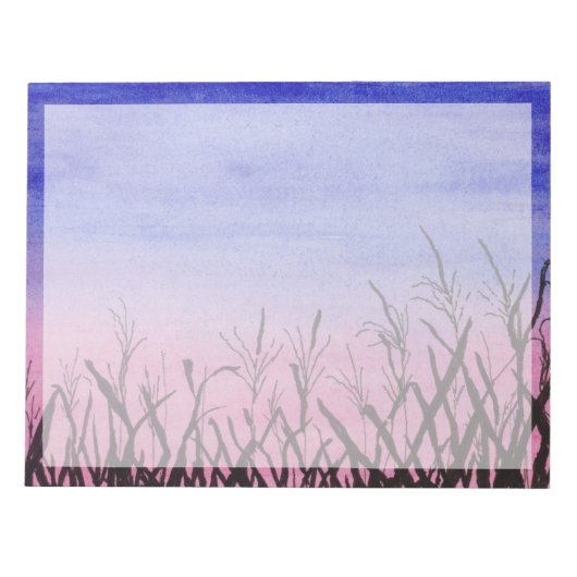 Twilight Corn Field Notitieblok (Voorkant)