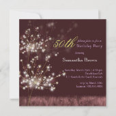 Twilight Dandelion 50ste verjaardagsfeestje Kaart (Voorkant)