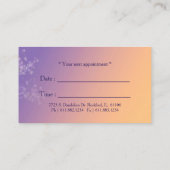 Twilight Dandelion Business Appointards Afsprakenkaartje (Achterkant)