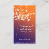 Twilight Dandelion Business Appointards Afsprakenkaartje (Voorkant)