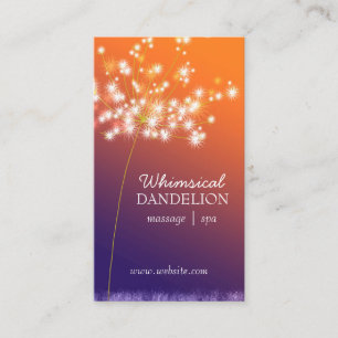 Twilight Dandelion Business Appointards Afsprakenkaartje