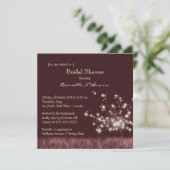 Twilight Dandelion Floral Vrijgezellenfeest Kaart (Staand voorkant)