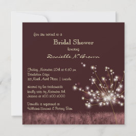 Twilight Dandelion Floral Vrijgezellenfeest Kaart