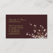 Twilight Dandelion Uniek Monogram Visitekaartje (Achterkant)