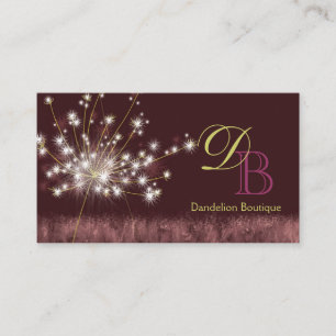 Twilight Dandelion Uniek Monogram Visitekaartje