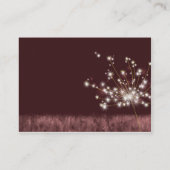Twilight Dandelion Wedding Reception Informatiekaartje (Achterkant)
