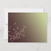 Twilight Dandelion Wedding RSVP (Achterkant)