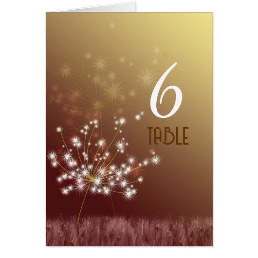 Twilight Dandelions Fall Wedingnummer (Voorkant)