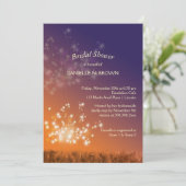 Twilight Dandelions Vrijgezellenfeest Kaart (Staand voorkant)