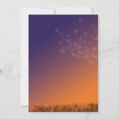 Twilight Dandelions Vrijgezellenfeest Kaart (Achterkant)