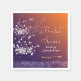 Twilight Dandelions Vrijgezellenfeest Servetten