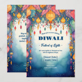 Twilight Diwali Elegance Kaart (Voorkant / Achterkant)