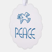 Twilight Dove of Peace Ornament Kaart (Links)