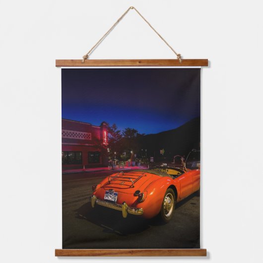 Twilight Drive – Classic MG in Glenwood Springs Hangend Wandkleed (Voorkant)