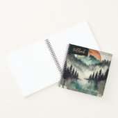 Twilight Ember - Waterverf Forest Reflections Notitieboek (Binnen)