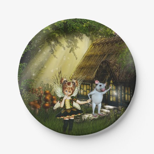 Twilight Fairy Haven Papieren Bordje (Voorkant)