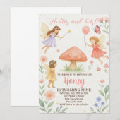 Twilight Fairy verjaardagsuitnodiging Kaart (Voorkant / Achterkant)