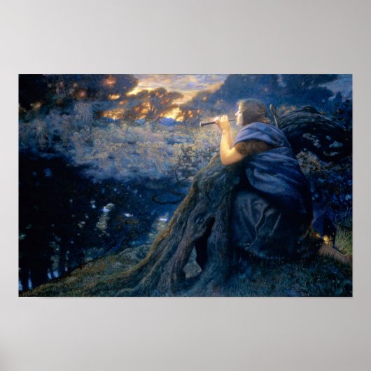 Twilight Fantasies van Edward Robert Hughes Poster (Voorkant)