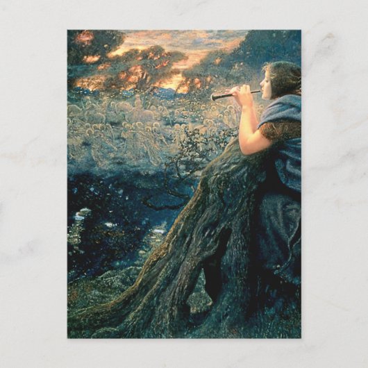 “Twilight Fantasy” door Edward Robert Hughes Briefkaart (Voorkant)
