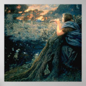 "Twilight Fantasy" door Edward Robert Hughes Poster (Voorkant)