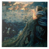 "Twilight Fantasy" door Edward Robert Hughes Tegeltje (Voorkant)