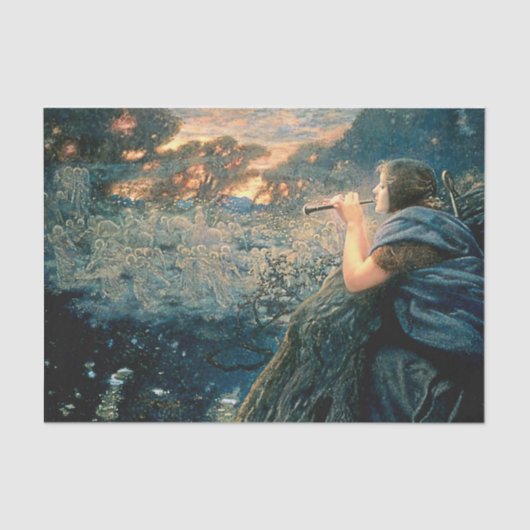 "Twilight Fantasy" door Edward Robert Hughes Tissuepapier (Voorkant)