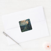 "Twilight Fantasy" door Edward Robert Hughes Vierkante Sticker (Envelop)
