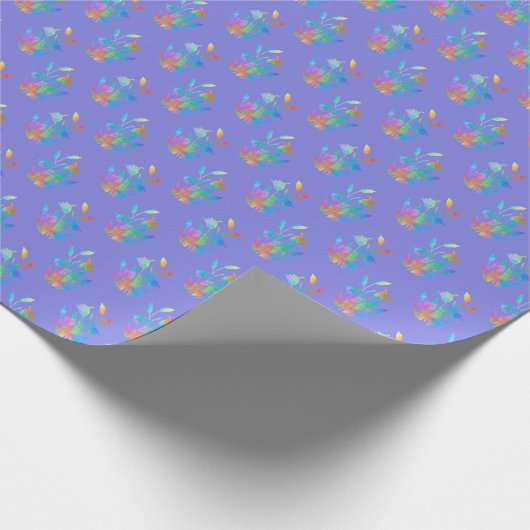 Twilight Floral Clumps Cadeaupapier (Hoek)