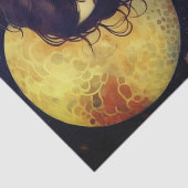 Twilight Floral Fantasy Art Nouveau Portret Tissuepapier (Detail)