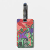 Twilight Floral Garden Bagagelabel (Achterkant verticaal)