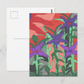 Twilight Floral Garden Briefkaart (Voorkant / Achterkant)