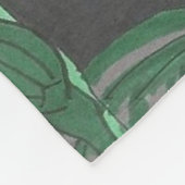 Twilight Floral Garden Fleece Deken (Hoek)