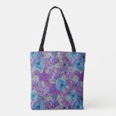 Twilight Flower Garden Tote Bag (Achterkant)