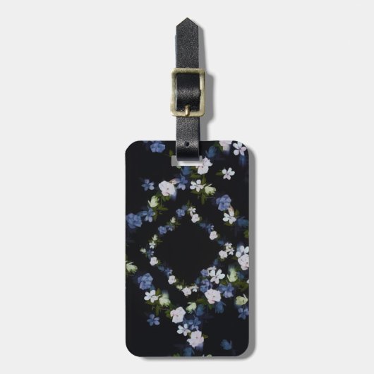 Twilight Flowers Blossom Garden Sparkle Bagagelabel (Voorkant verticaal)