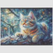 Twilight Forest Houtland Fantasie Kat Decoupage  Tissuepapier (Voorkant)