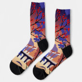 Twilight Forest Kerstmis Sinterklaas slee Sokken (Links)