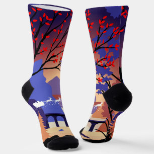 Twilight Forest Kerstmis Sinterklaas slee Sokken