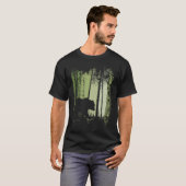 Twilight Forest Outdoor Romantic Grizzly Bear Silh T-shirt (Voorkant volledig)