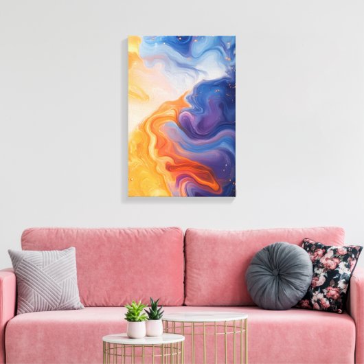 Twilight Fusion Canvas Afdruk (Insitu (Woonkamer))