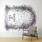 Twilight Garden Arch Wedding Achtergrond Wandkleed (In Situ (horizontaal))