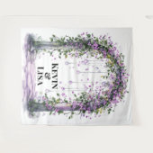 Twilight Garden Arch Wedding Achtergrond Wandkleed (Voorkant (horizontaal))