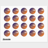 Twilight Garden Dandelion Vrijgezellenfeest Ronde Sticker (Vel)