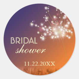 Twilight Garden Dandelion Vrijgezellenfeest Ronde Sticker