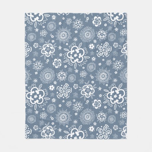 Twilight Garden - Een traditionele bloemendans Fleece Deken (Voorkant)