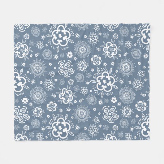 Twilight Garden - Een traditionele bloemendans Fleece Deken (Voorkant (Horizontaal))