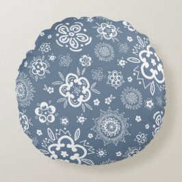 Twilight Garden - Een traditionele bloemendans Rond Kussen