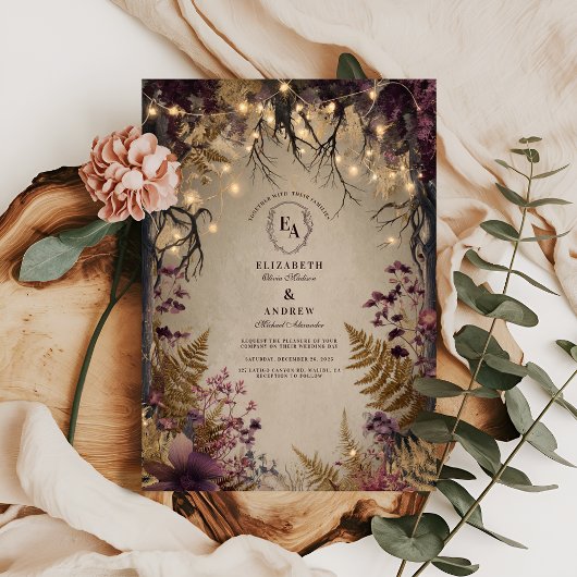 Twilight Garden met gouden varens Kaart