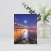 Twilight, George Washington BridgePalisades, NJ. Briefkaart (Staand voorkant)